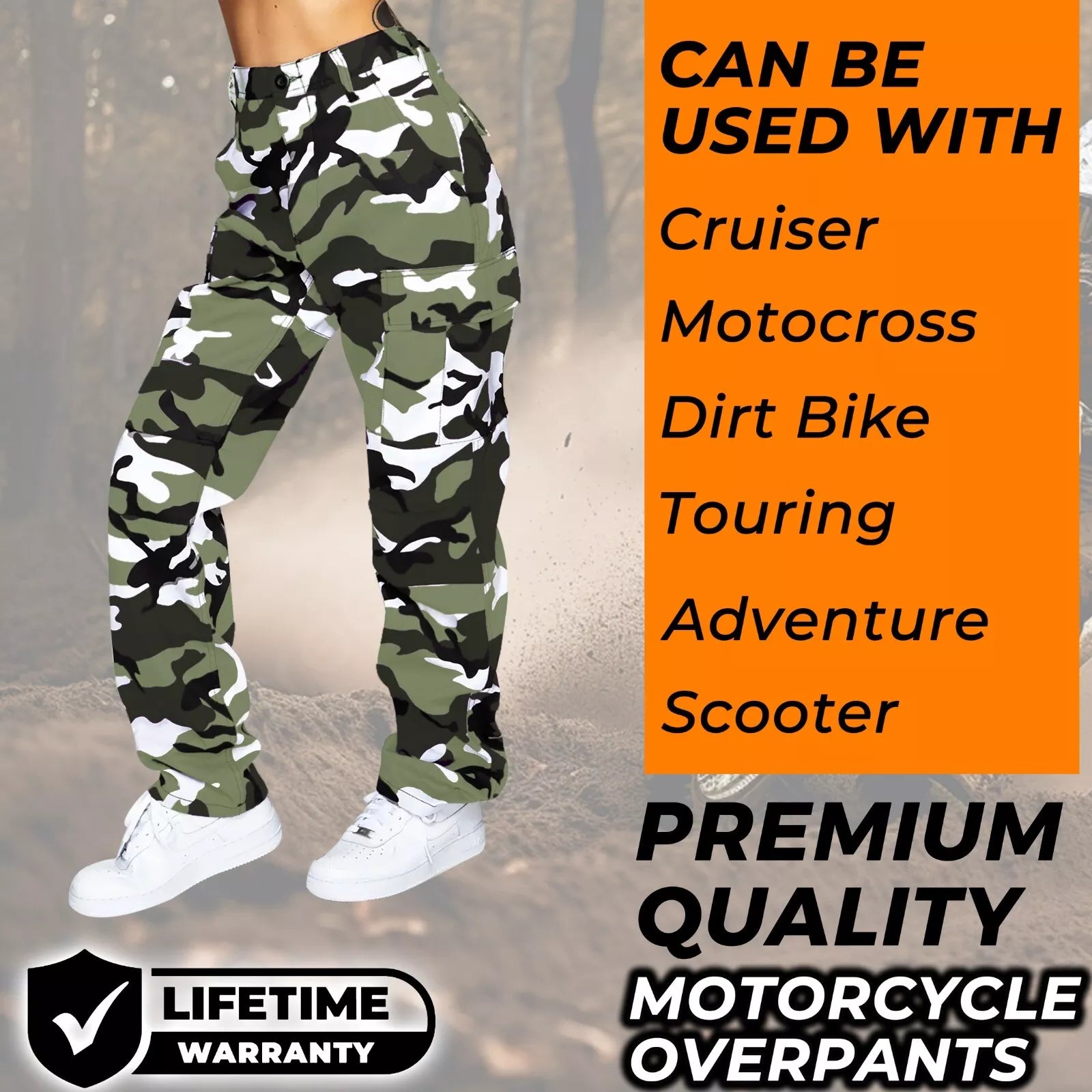 ROCKBROS Men's Motorcycle Pants - Breathable, Windproof Moto Jeans For Riding & Touring, Protective Motocross Gear