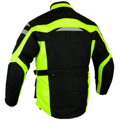 BGA Hi Vis Motorcycle Motorbike Water Resistant Jacket