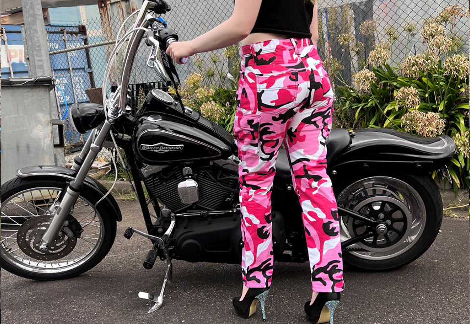 BGA Robin Women Motorcycle Cargo Pants Pink – Bikers Gear