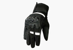BGA Vega Motorcycle Sports Gloves White