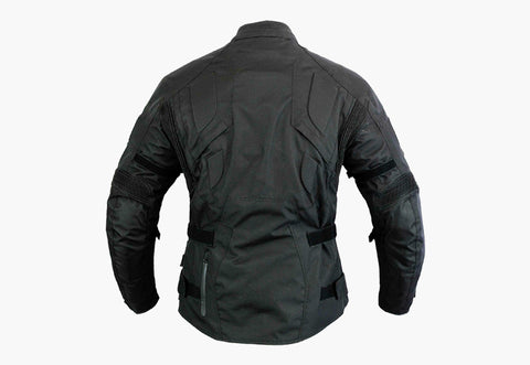 BGA CRUZE Water Resistant MOTORCYCLE JACKETS BLACK Back