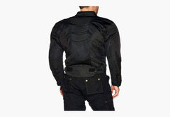 BGA Chicane Lightweight Mesh Motorcycle Jacket for Summer Black Back