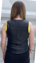BGA Fury Lady Leather Motorcycle Vest