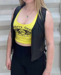 BGA Fury Lady Leather Motorcycle Vest