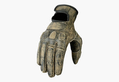 BGA Tasker Leather Motorcycle Gloves Distressed Brown