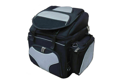 BGA Castor WP Motorbike Sissy Bar Bag Grey