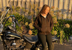 Alpha Lady Protective Motorcycle Hoodie with CE Armour