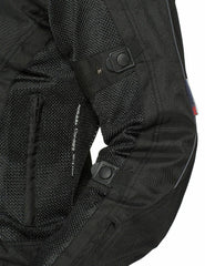 Mens Motorcyle Motorbike CE Armour Summer Waterproof textile cordura Jacket Black